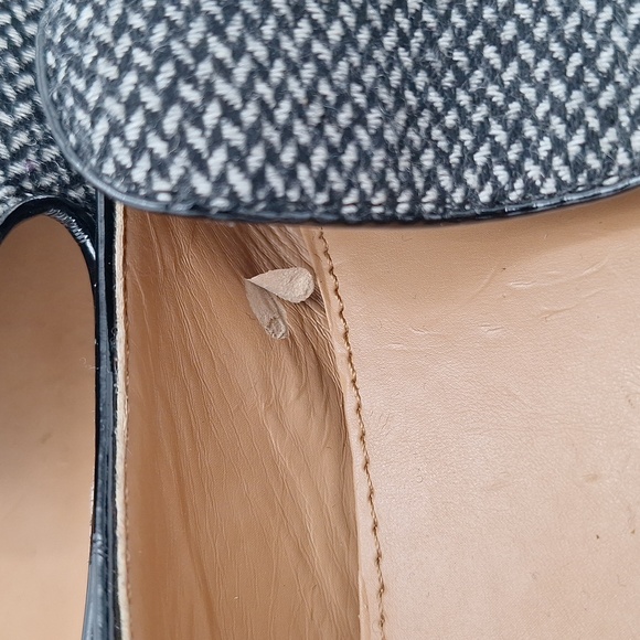 J. Crew Black and White Flats Tweed Women's Loafers - Picture 12 of 15